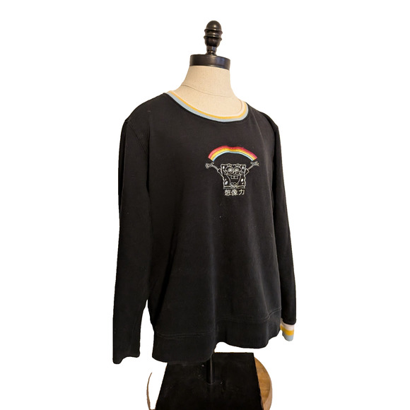 box lunch rainbow spongebob sweater size M cotton blend - Picture 1 of 5